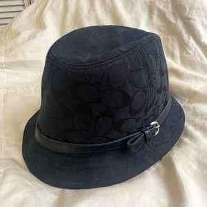 Vintage Coach Monogram Signature Logo Bucket Hat